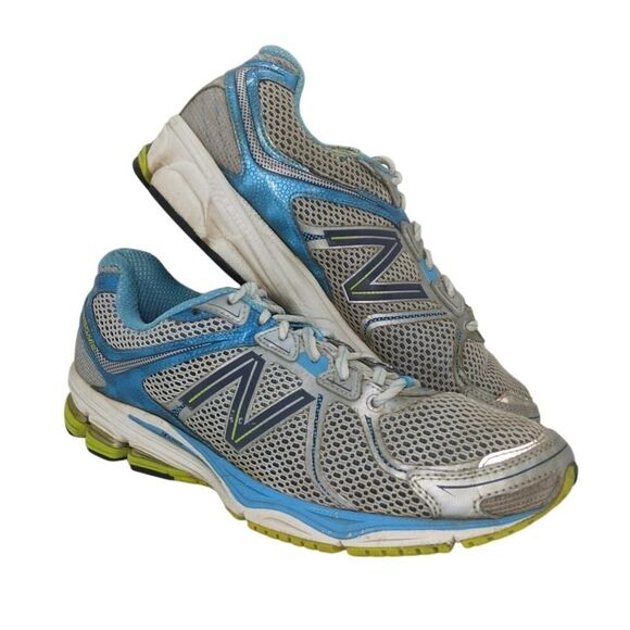 New Balance 880v2 Womens Pre-owned Teal & Gray Running Sneakers - sz. 9 1/2 - Picture 1 of 5